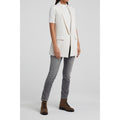 Yaya Nicked Mock Neck Sweater Wool White