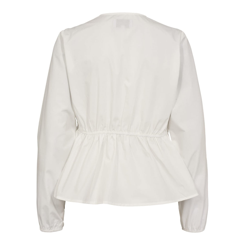 Liberte Jane LS Tie Bluse Hvid