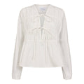 Liberte Jane LS Tie Bluse Hvid