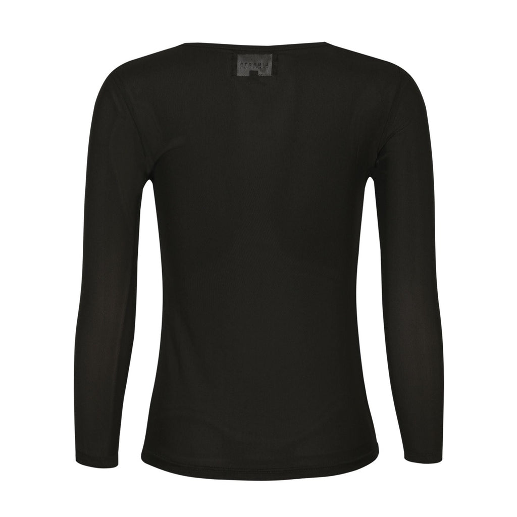 Liberte Mesh Langærmet T-Shirt Sort