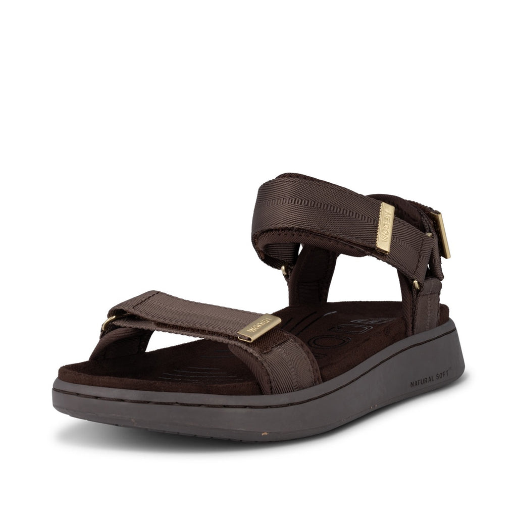 WODEN Line Sandal Chocolate Brun