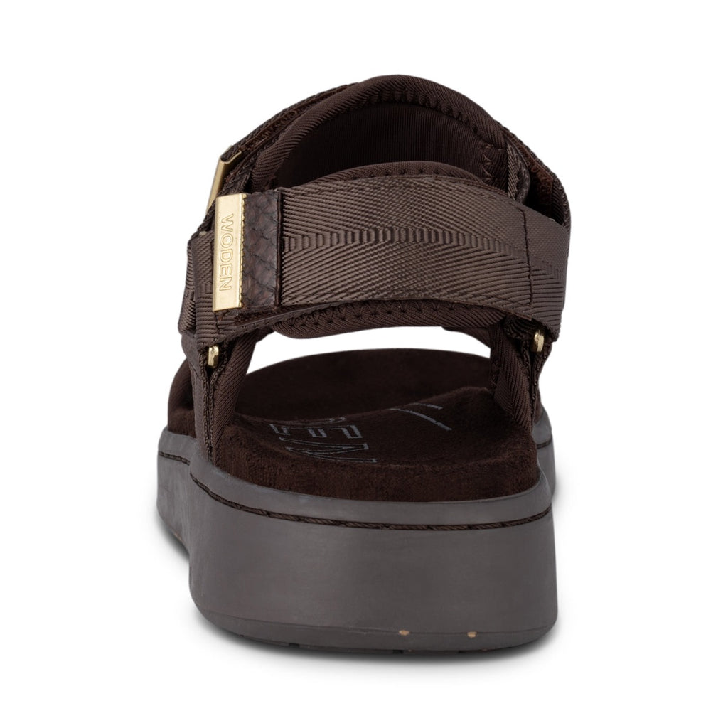 WODEN Line Sandal Chocolate Brun