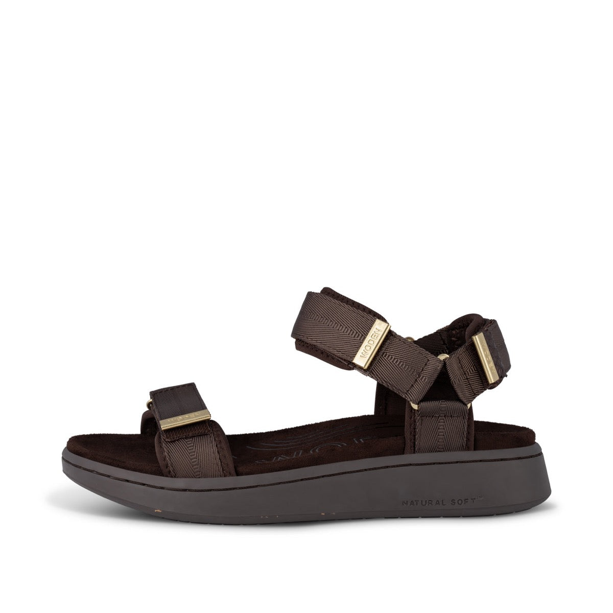 WODEN Line Sandal Chocolate Brun