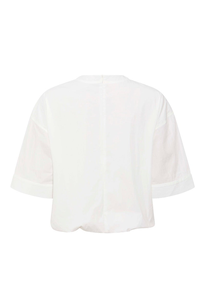 PBO Lino Bluse Hvid
