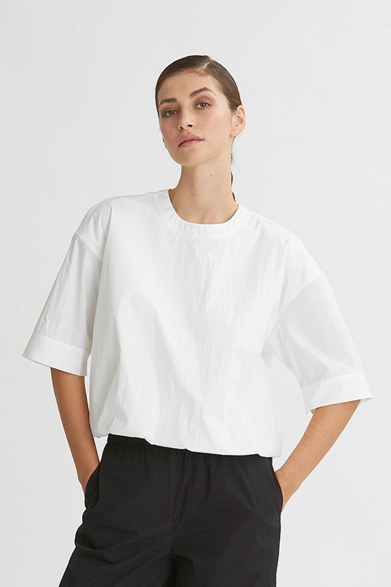 PBO Lino Bluse Hvid