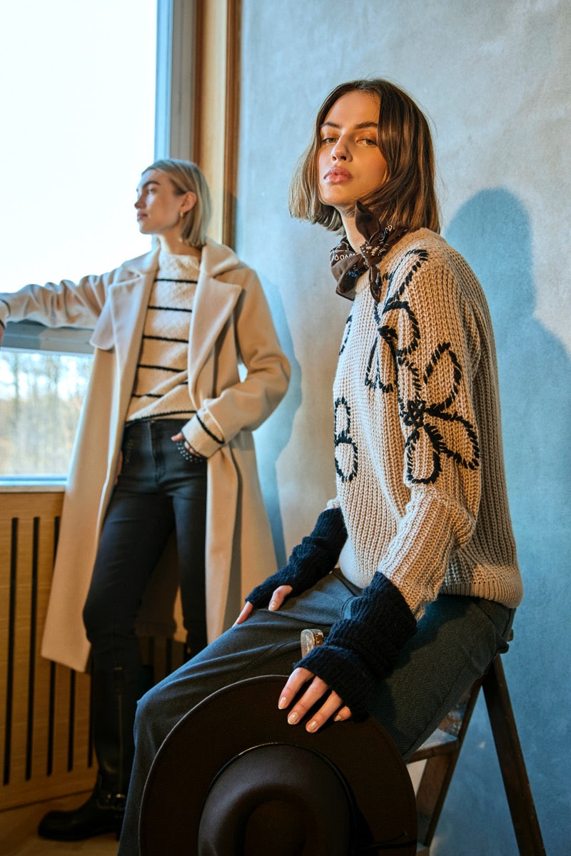 Freequent Cox Pullover Simply Taupe m Sort