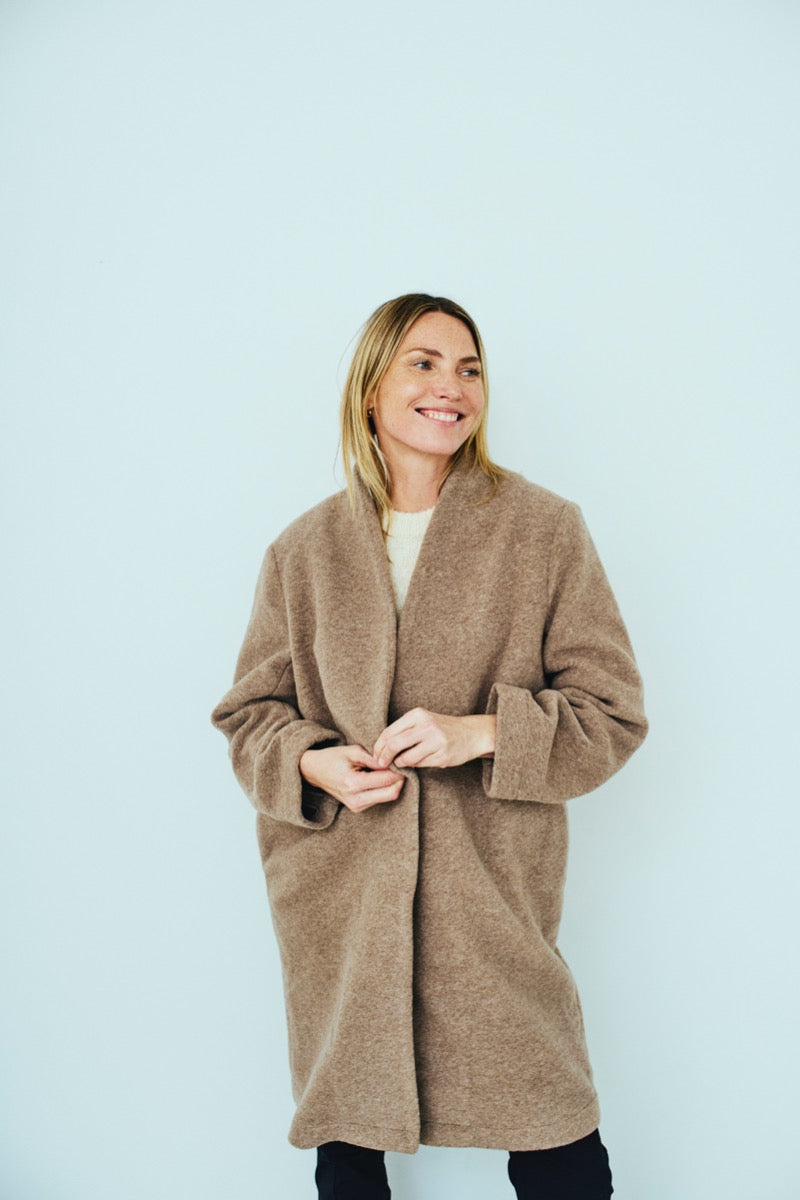 Freequent Noelle Jakke Silver Mink Melange Brun