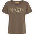 Marta Du Chateau Jeanette T Shirt Fossil Fango Brun