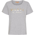 Marta Du Chateau Jeanette T Shirt Grå Melange
