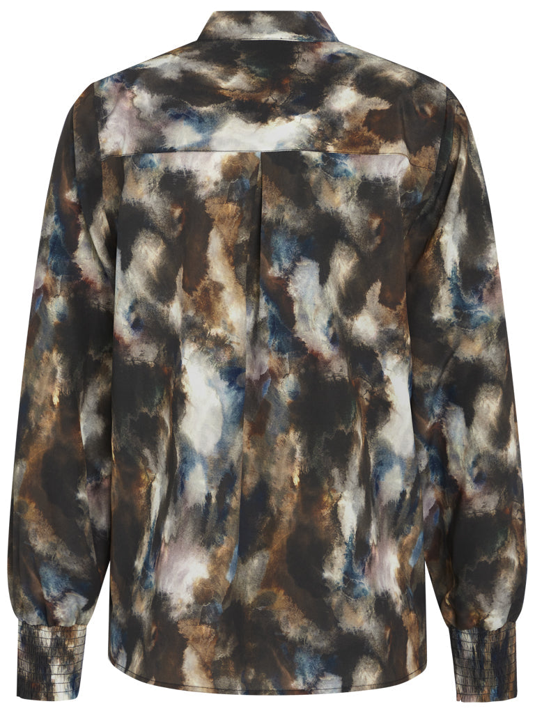 PBO Mindra Bluse Dark Abstract