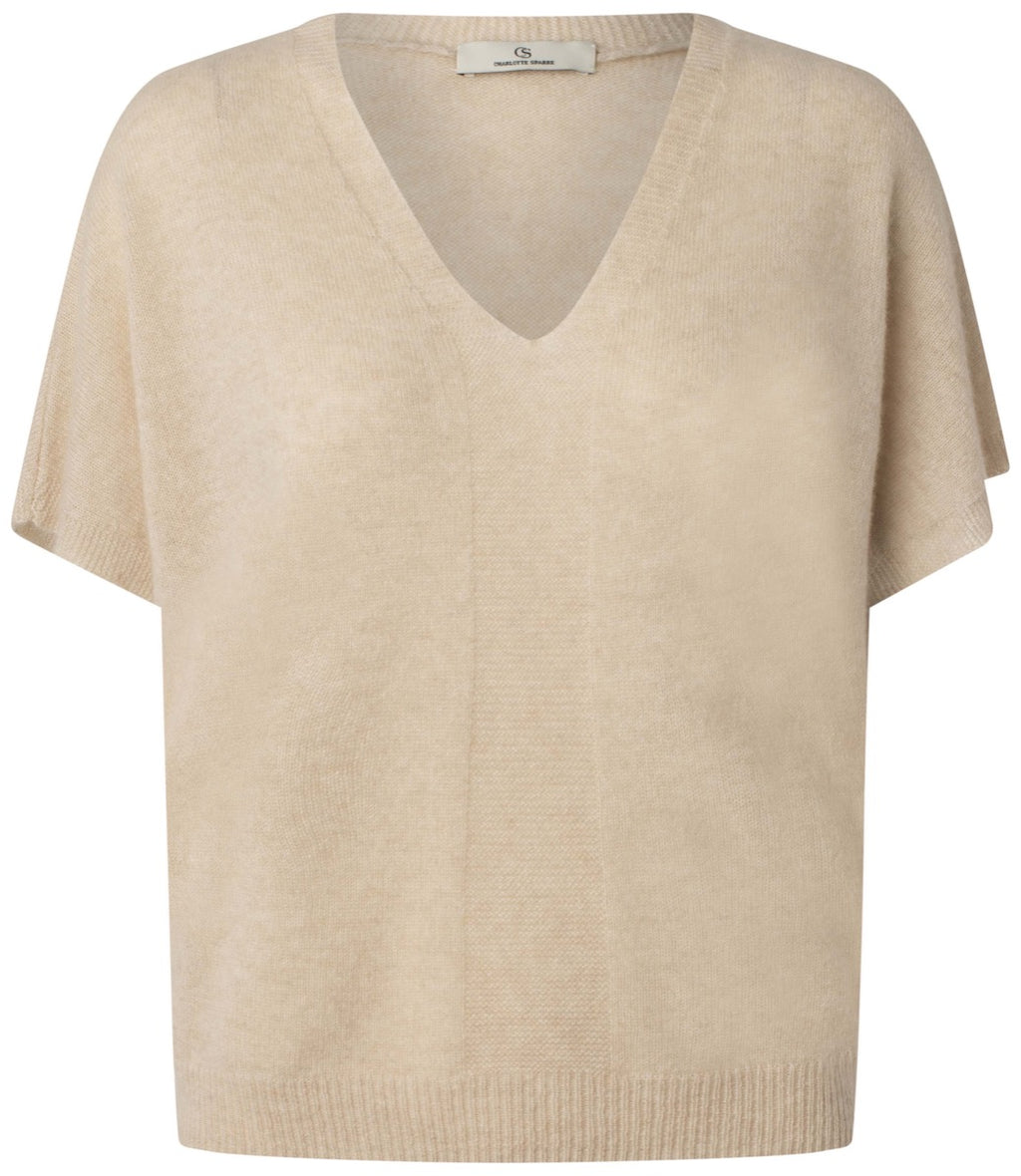Charlotte Sparre My Cashmere Top Solid Sand