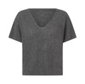 Charlotte Sparre MY Cashmere Ensfarvet Top Grå