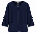 Marinello Karn Cardigan Sløjfe Navy Blå