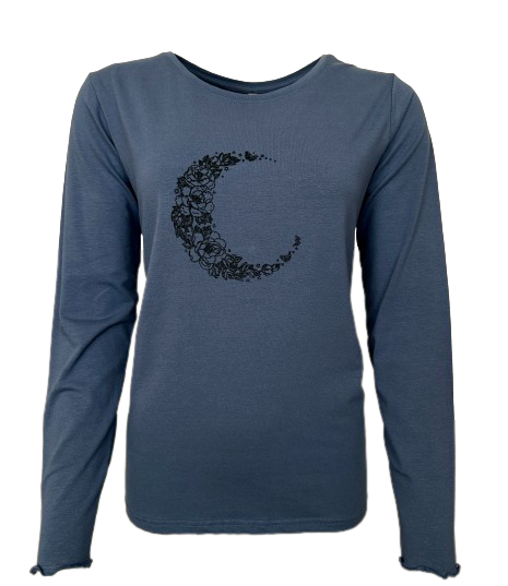 Ofelia Frances T Shirt Moon Sea Blå