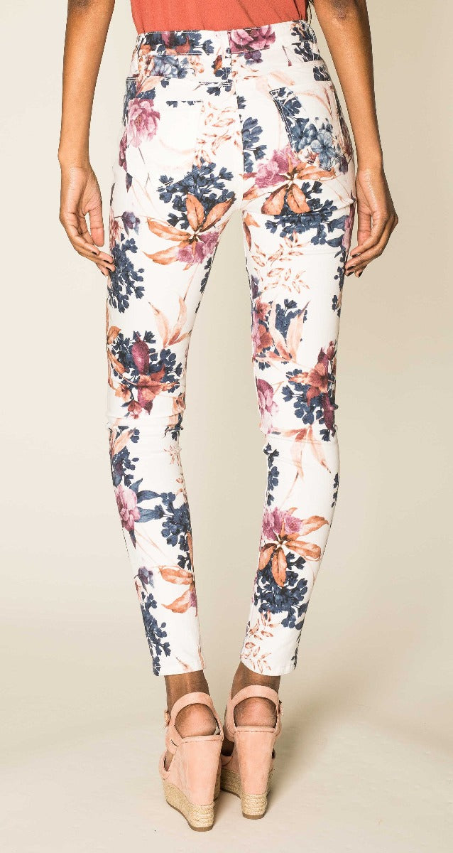 Löwenstein Bukser Flower White Blue