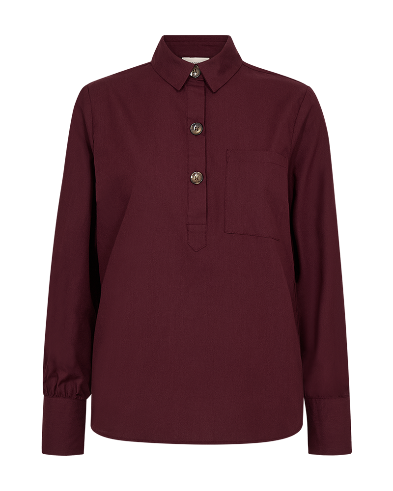 Freequent Flynn Skjorte Port Royale Rød