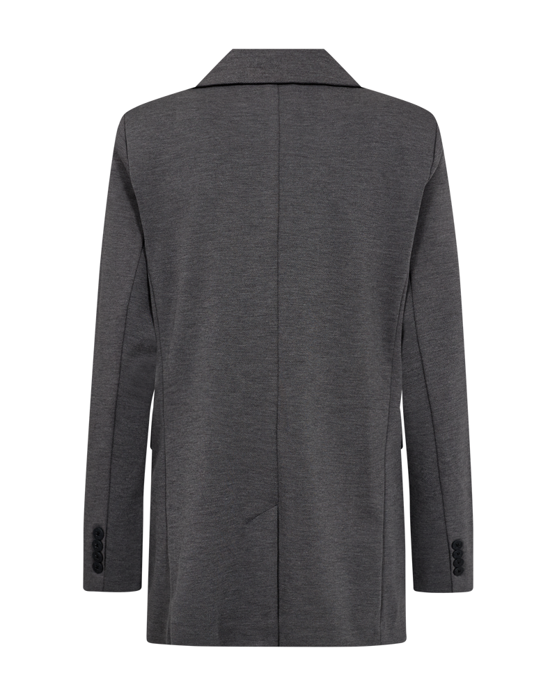 Freequent Nanni Jakke Fashion Structure Mørk Grå Melange