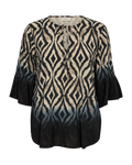 Freequent Tamy Bluse Sort m Moonbeam Creme