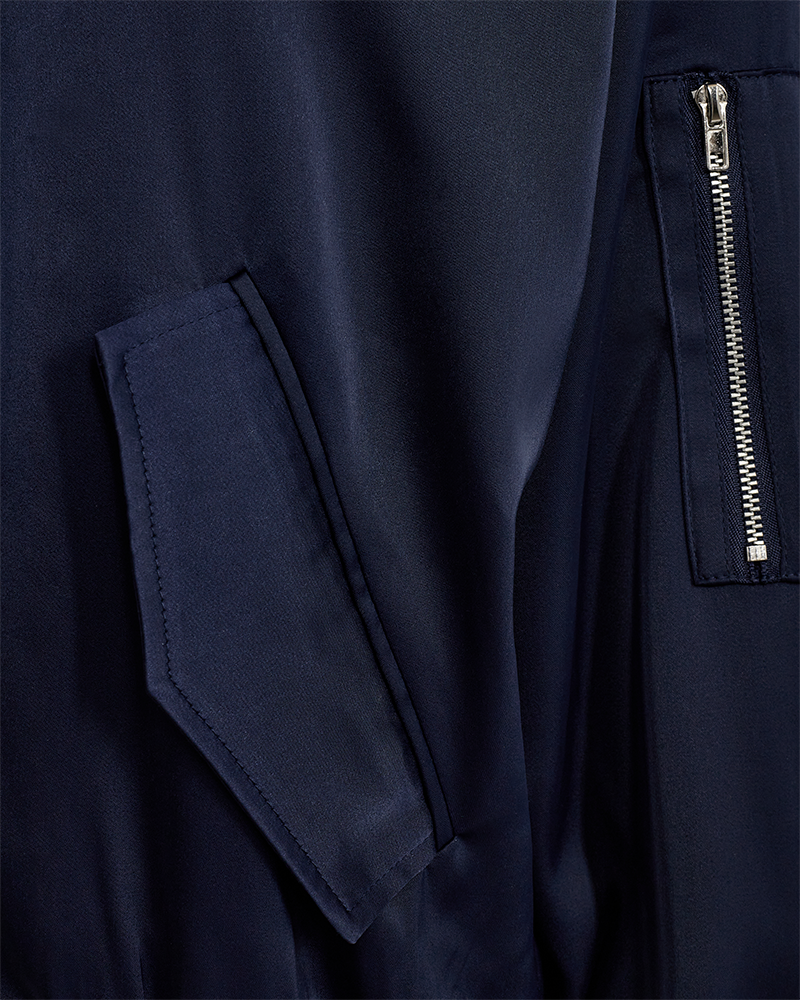 Freequent Flen Jakke Navy Blå