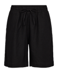 Freequent Lava Hør Shorts Sort