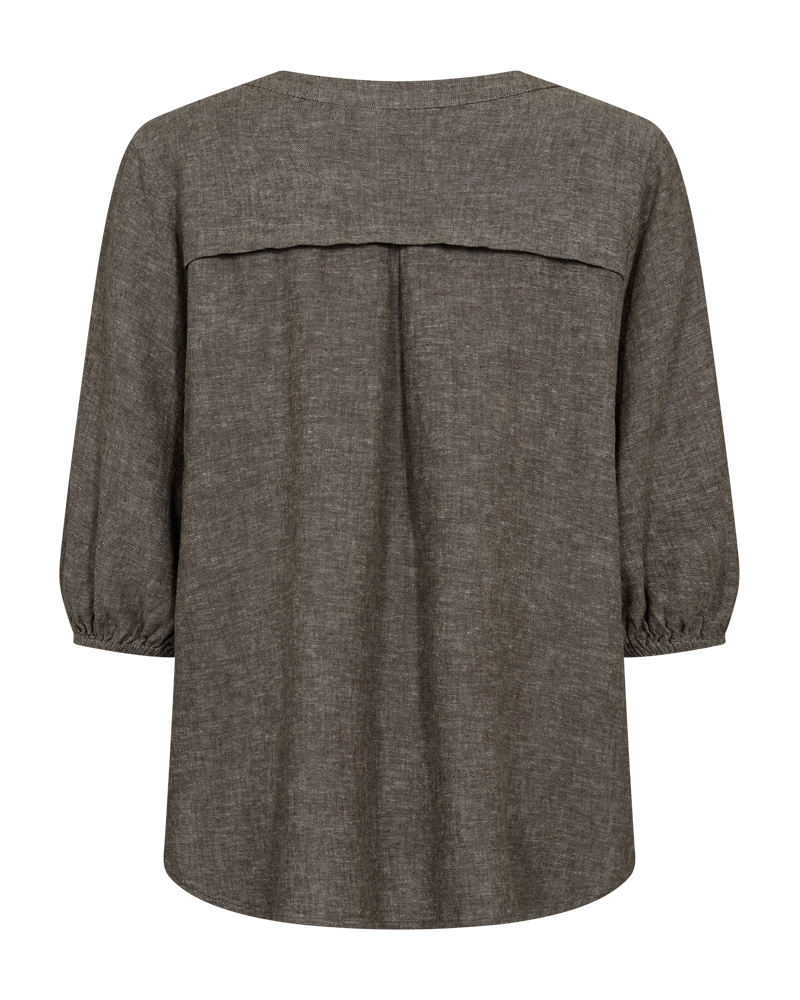 Freequent Lava Bluse Morel Melange Grå