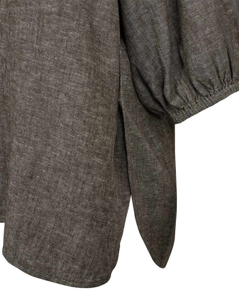 Freequent Lava Bluse Morel Melange Grå