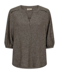 Freequent Lava Bluse Morel Melange Grå
