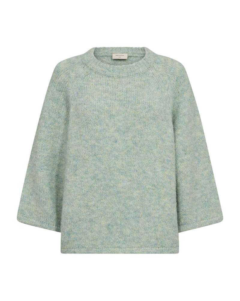 Freequent GRSLULU Pullover Melange Iceberg Grøn