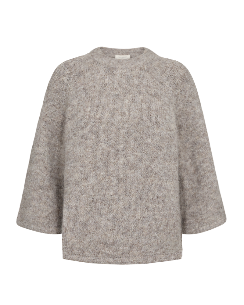 Freequent GRSLULU Pullover Melange Taupe