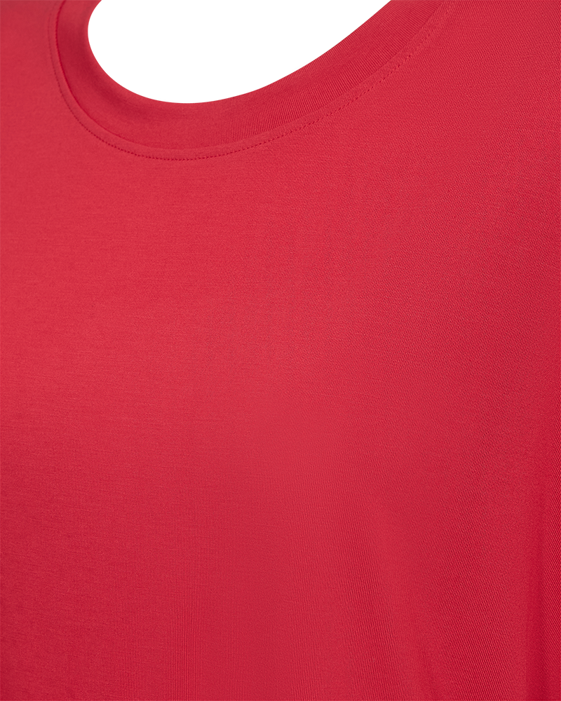 Freequent Prea T Shirt Cropped True Rød