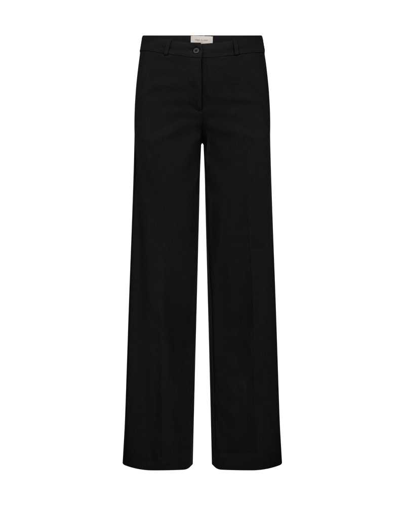 Freequent Solvej Bukser Wide Legs Sort