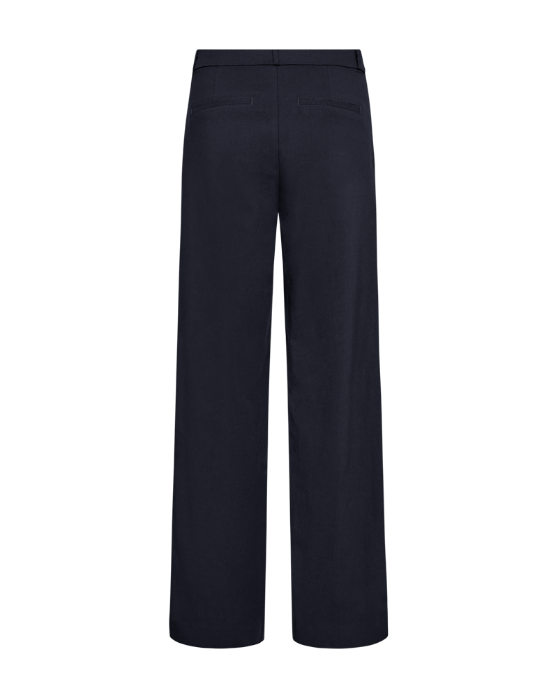 Freequent Solvej Bukser Wide Legs Salute Blå