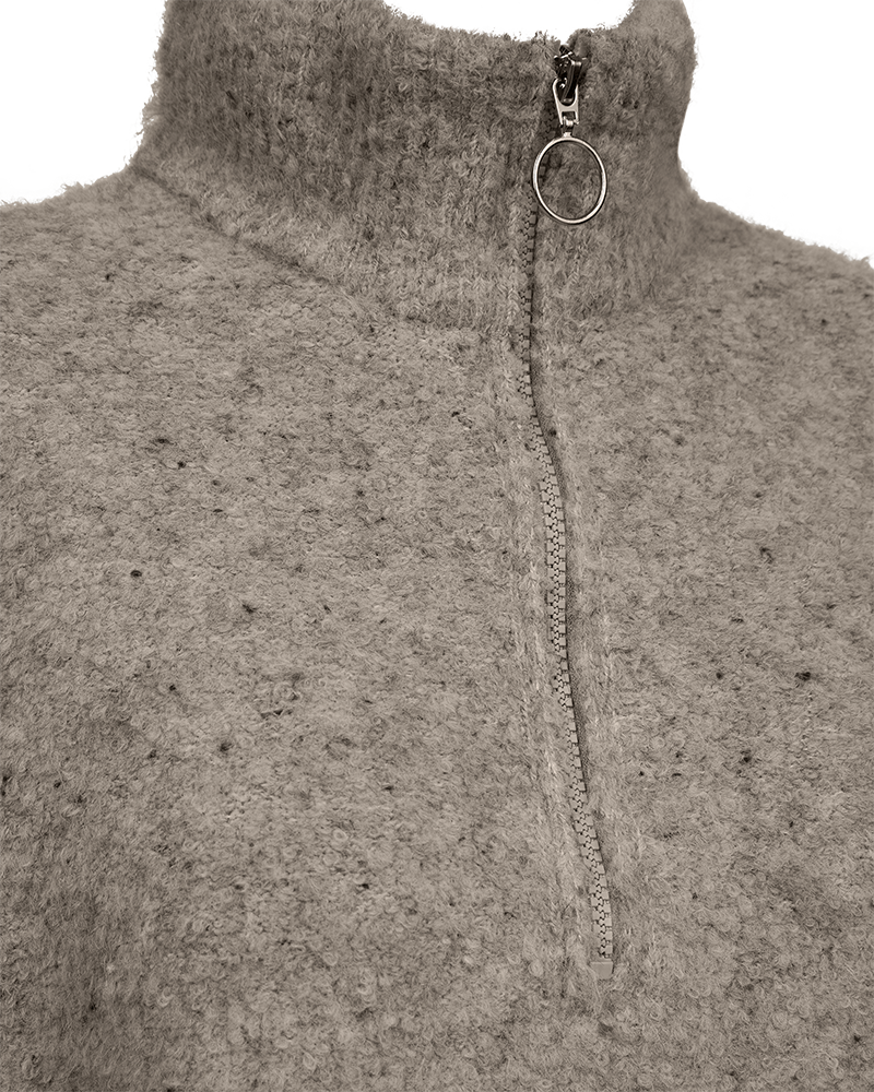 Freequent Grsnemes Vest Desert Taupe Melange Grå