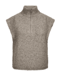 Freequent Grsnemes Vest Desert Taupe Melange Grå