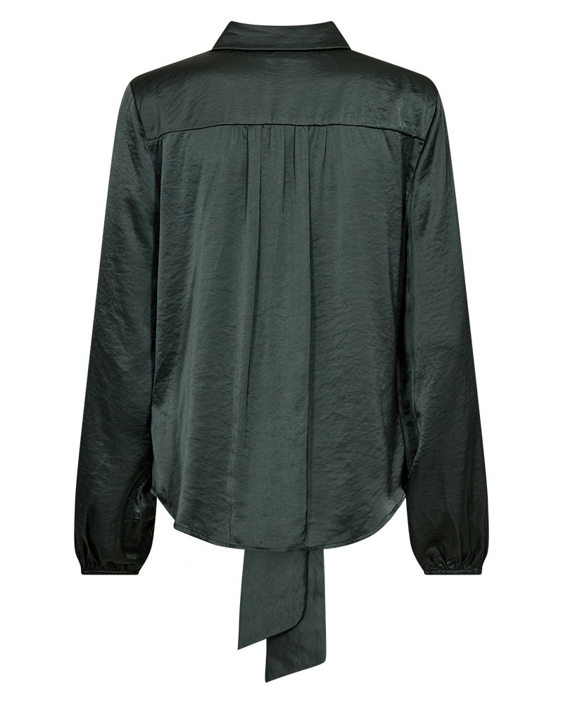 Freequent Dove Bluse Deep Forest Grøn