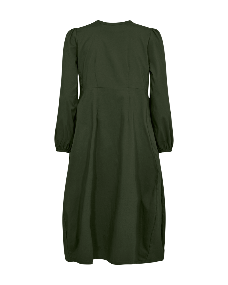 Freequent Jojo Kjole Midi Kombu Grøn