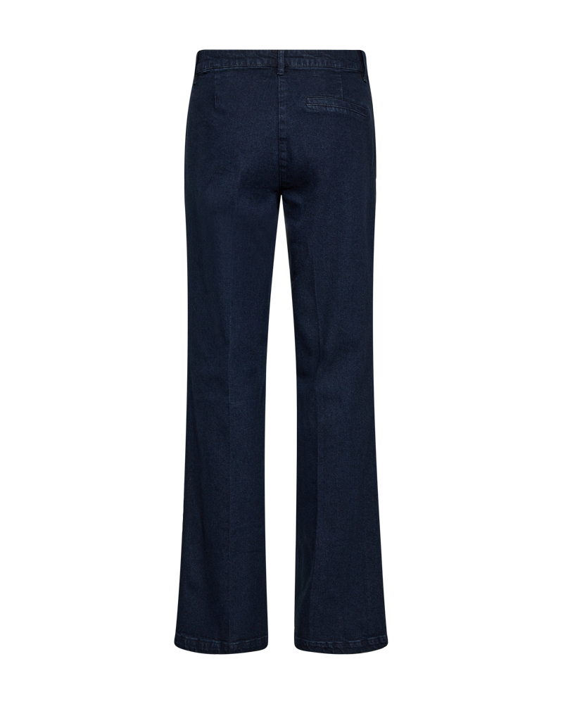 Freequent Isodoro Bukser Wide Denim Dark Blå