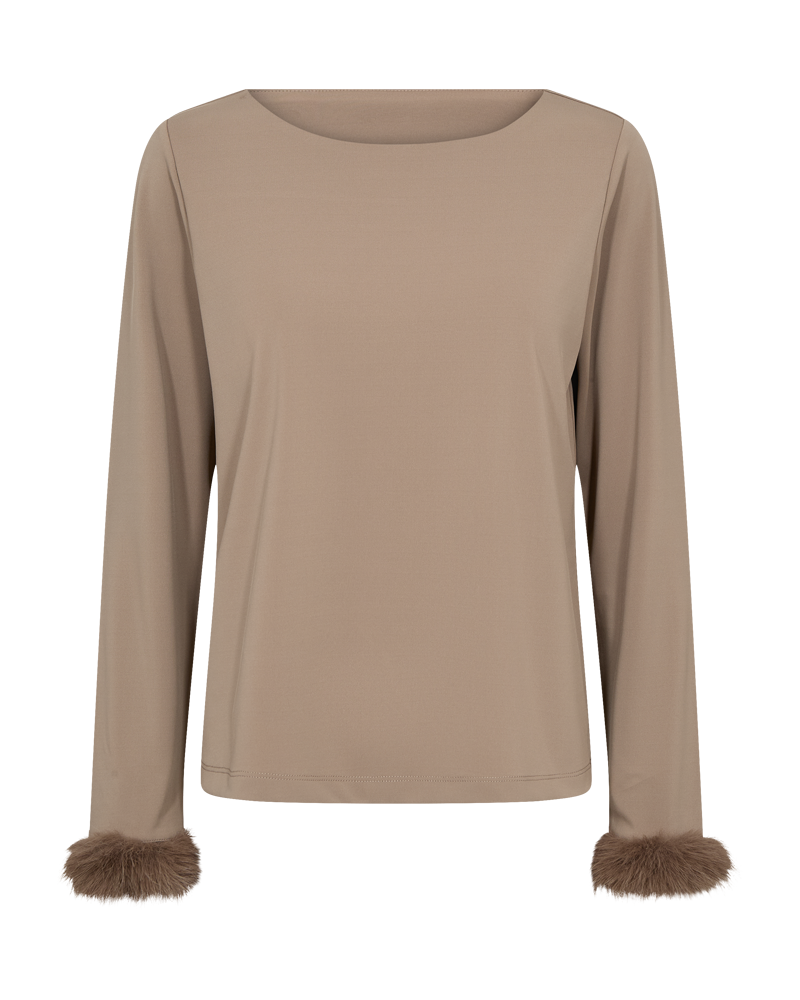 Freequent Elva Bluse Desert Taupe Brun