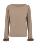 Freequent Elva Bluse Desert Taupe Brun