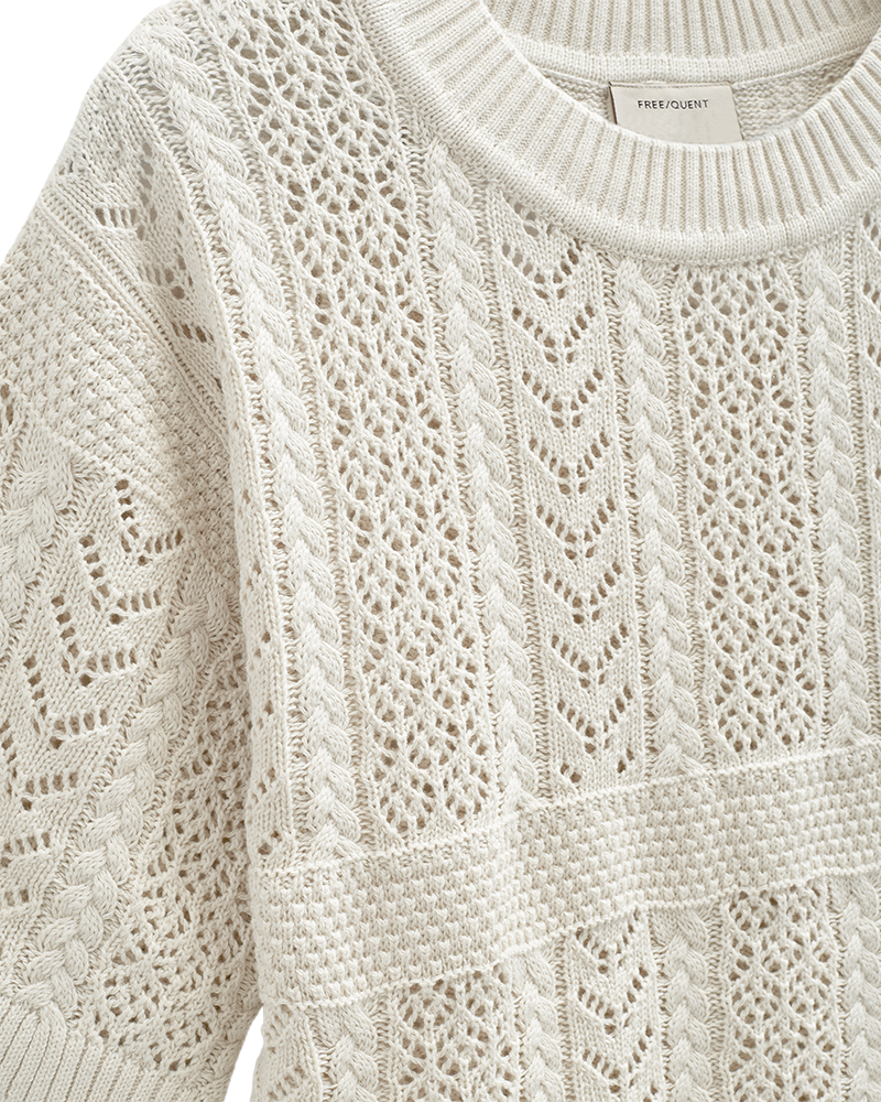 Freequent Arwen Pullover Moonbeam Creme