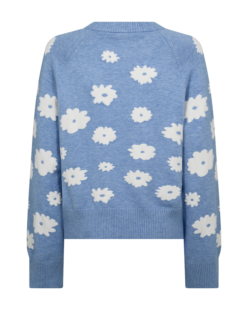 Freequent Alpi Pullover Vista Blå w Star Off White