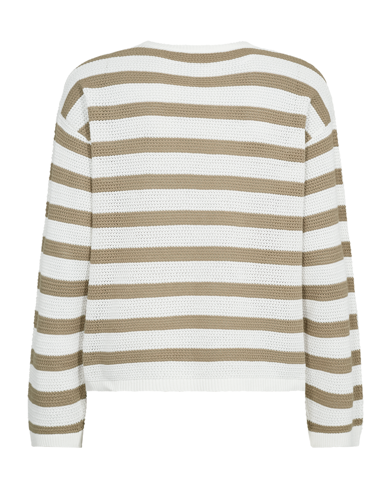 Freequent Dodo Pullover Star Off White w Sølv Mink
