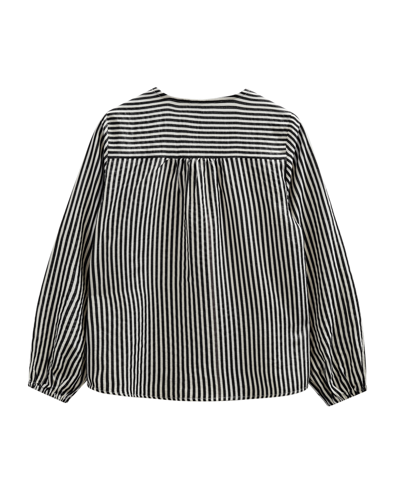 Freequent Zella Bluse Sort w Moonbeam