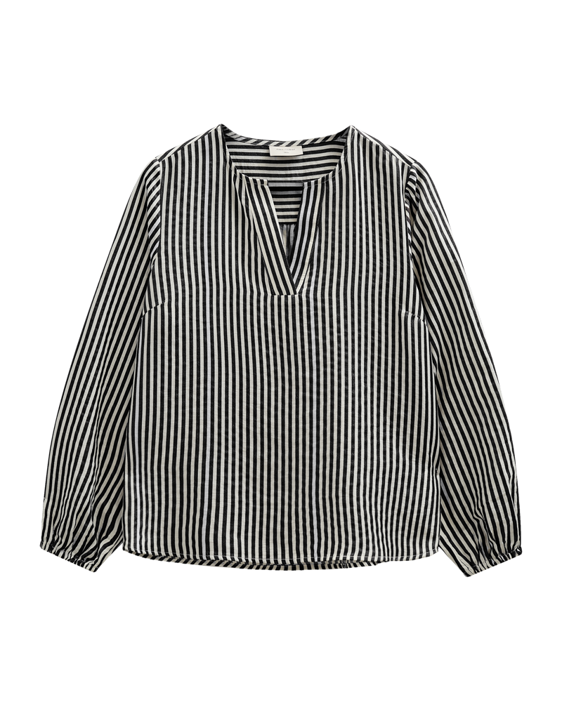 Freequent Zella Bluse Sort w Moonbeam