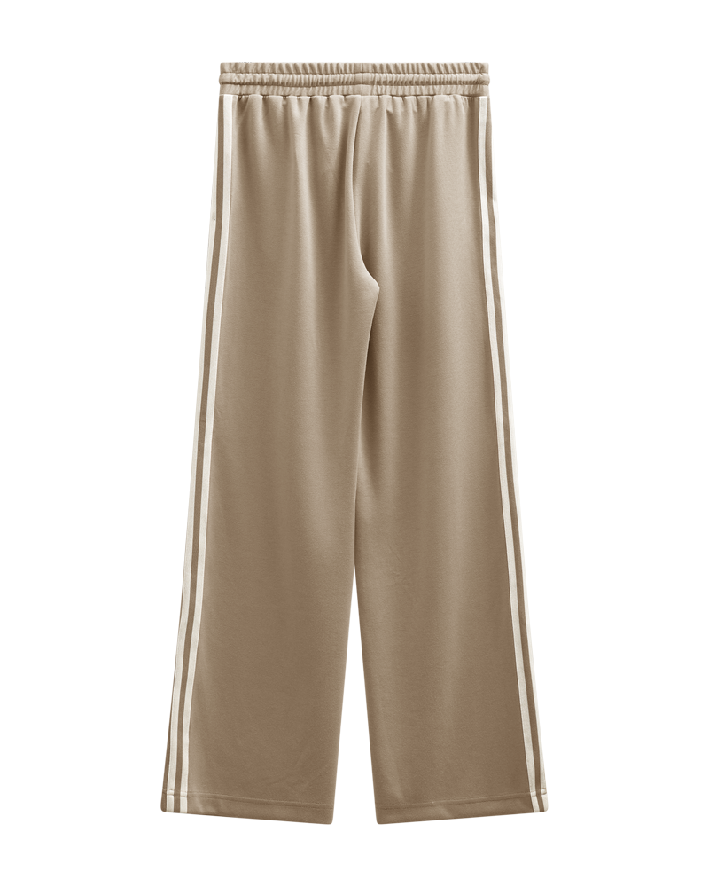 Freequent Lucinda Bukser Stribet Sølv Mink w Star Off White