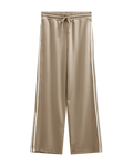 Freequent Lucinda Bukser Stribet Sølv Mink w Star Off White