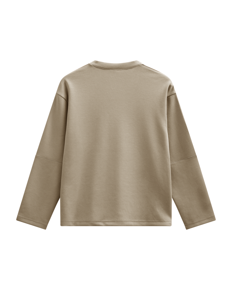 Freequent Lucinda Pullover Stribet Sølv Mink w Star Off White
