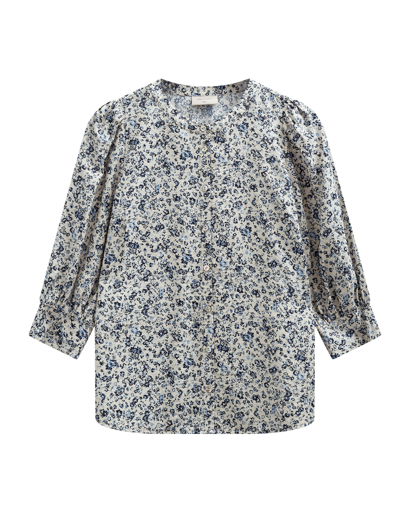 Freequent Molli Skjorte Moonbeam w Navy Blå