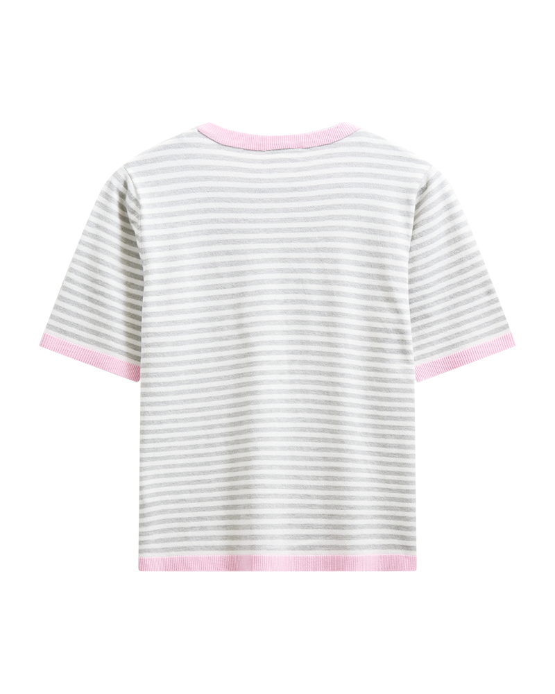 Freequent Zanti Pullover Star Off White w Sweet Lilla