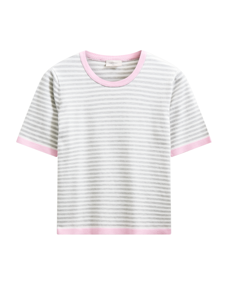 Freequent Zanti Pullover Star Off White w Sweet Lilla